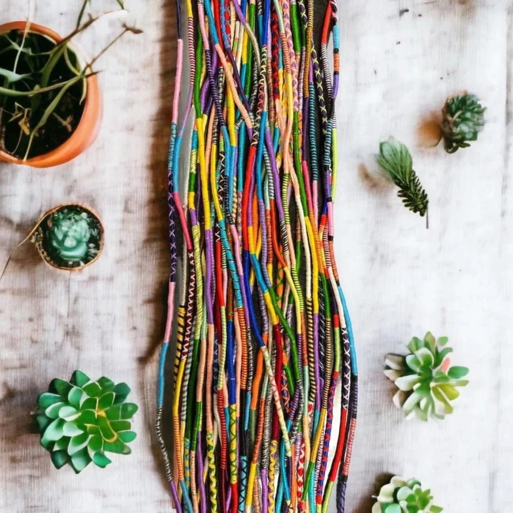 Colorful Multicolor HANDMADE Phone lanyard with phone patch